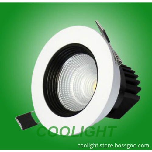 CE ROHS 360degree 7w 3inch led COB ceiling light